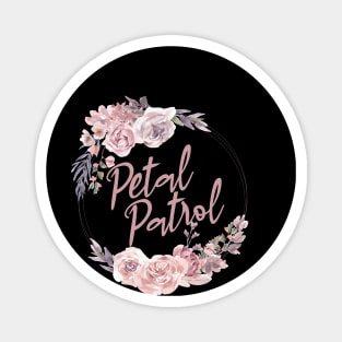 Groovy Petal Patrol Daisy Flower For Bridesmaid Proposal Magnet